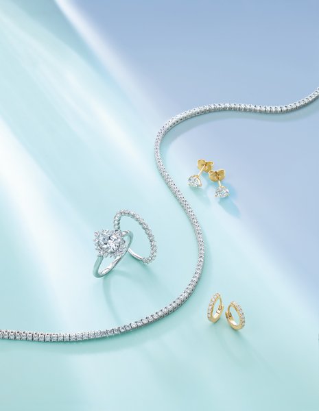 Lab-Grown Diamond Hoop Earrings