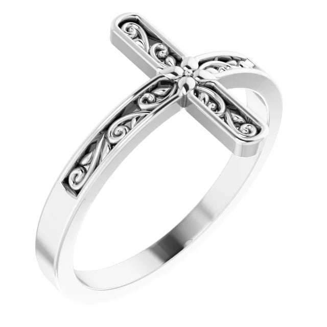 Sideways Cross Ring