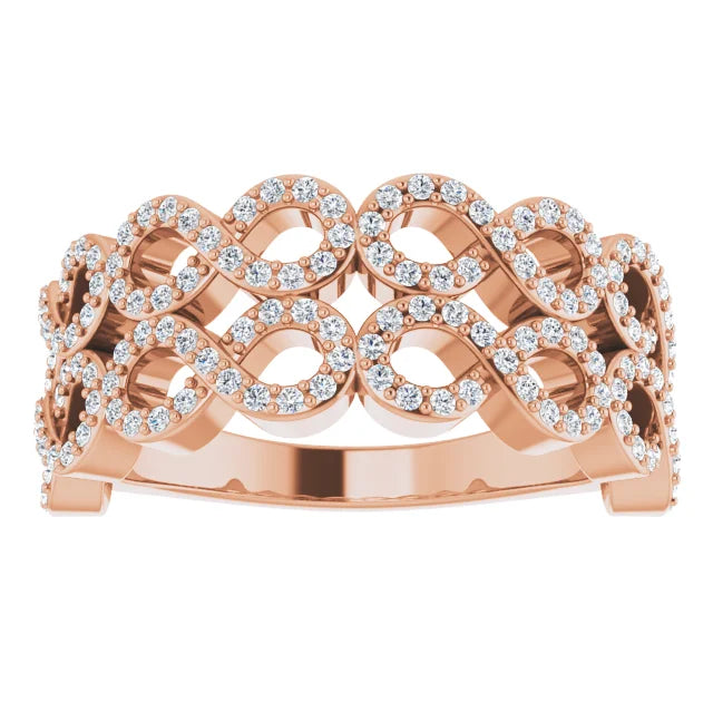 Diamond Infinity Inspired Ring