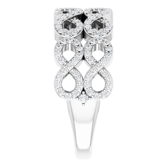 Diamond Infinity Inspired Ring