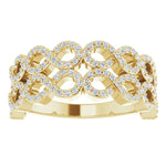 Diamond Infinity Inspired Ring