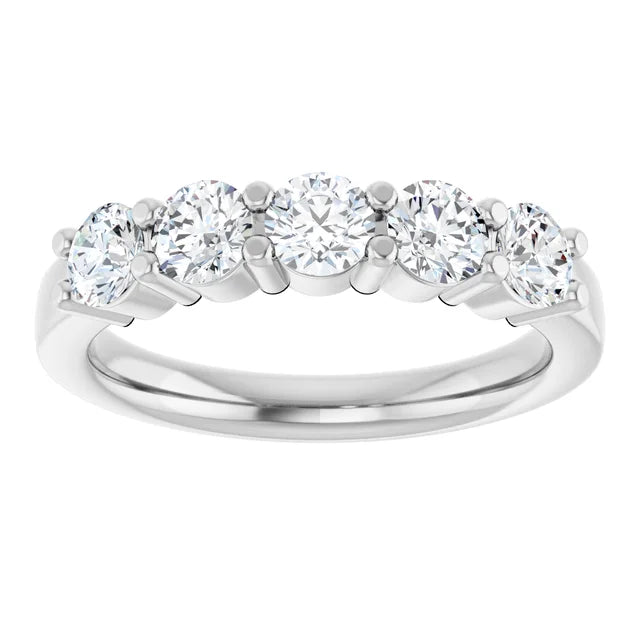 5 Stone Diamond Anniversary Band