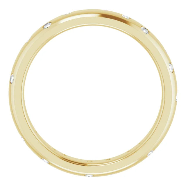 Scattered Diamond Anniversary Band