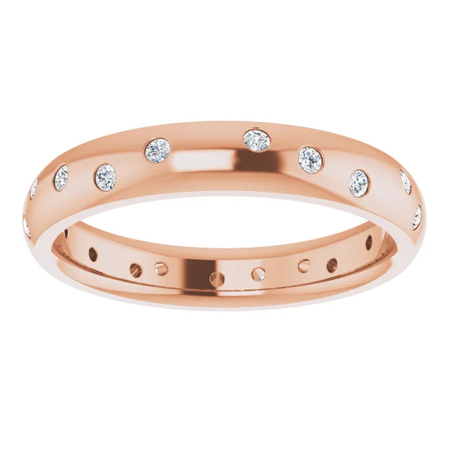 Scattered Diamond Anniversary Band