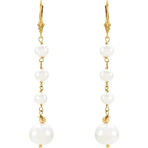 Cultured Freshwater Pearl Dangle Earrings