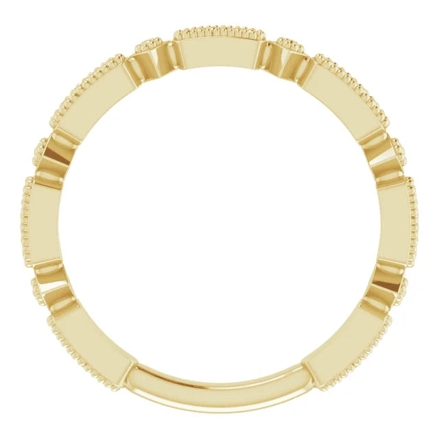 Stackable Geometric Bead Ring