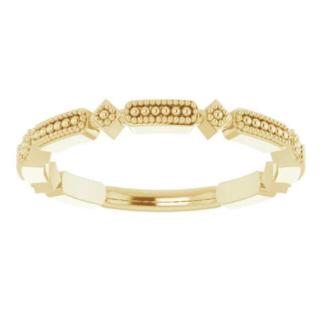 Stackable Geometric Bead Ring