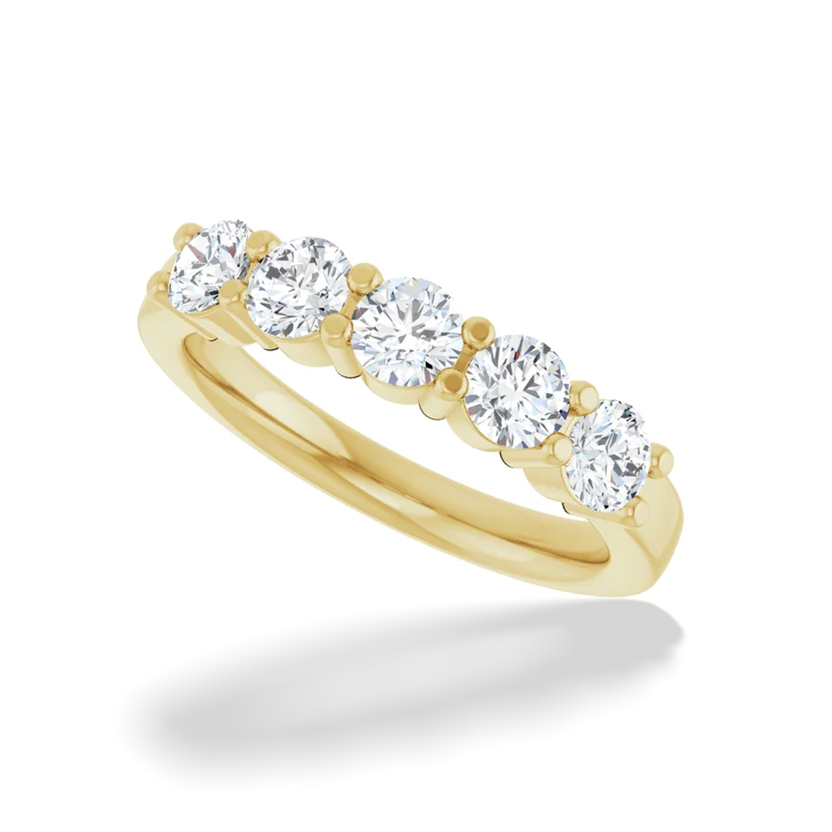 5 Stone Diamond Anniversary Band