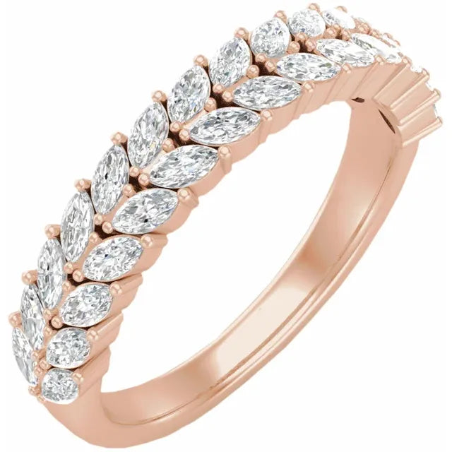 Lab Grown Diamond Marquise Anniversary Band