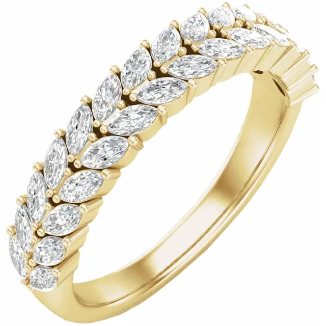 Lab Grown Diamond Marquise Anniversary Band