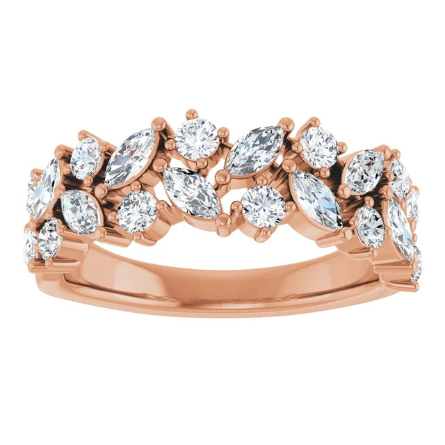 Multi-Shape Lab Grown Diamond Anniversary Band