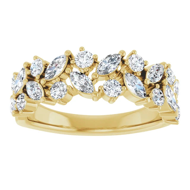 Multi-Shape Lab Grown Diamond Anniversary Band