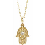 Diamond Hamsa Necklace