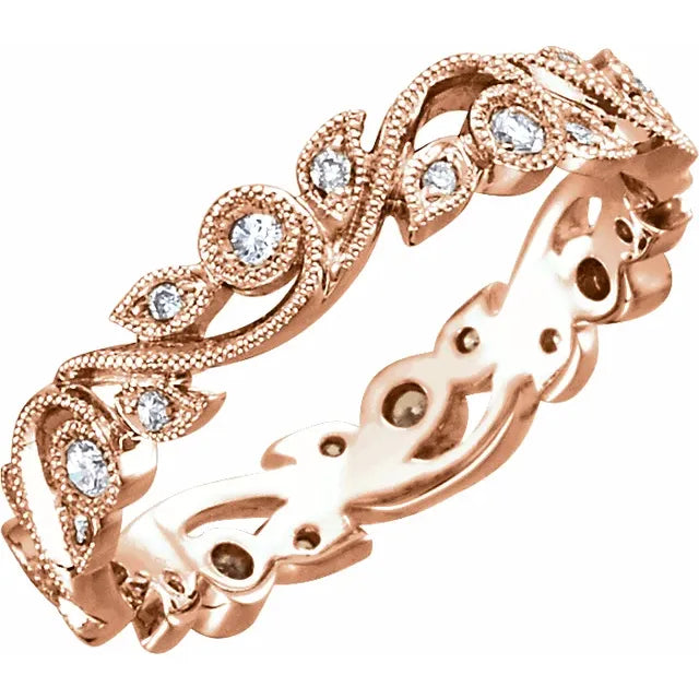 Vine Diamond Eternity Anniversary Band