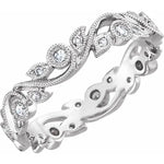 Vine Diamond Eternity Anniversary Band