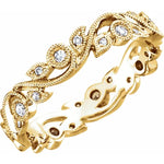 Vine Diamond Eternity Anniversary Band