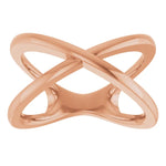 14K Gold Criss-Cross Ring
