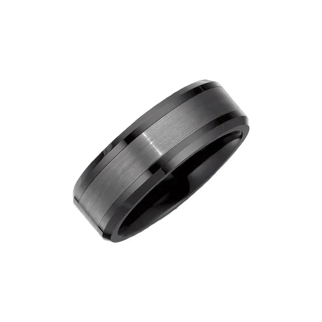Antoine Men's Ceramic & Tungsten Ring