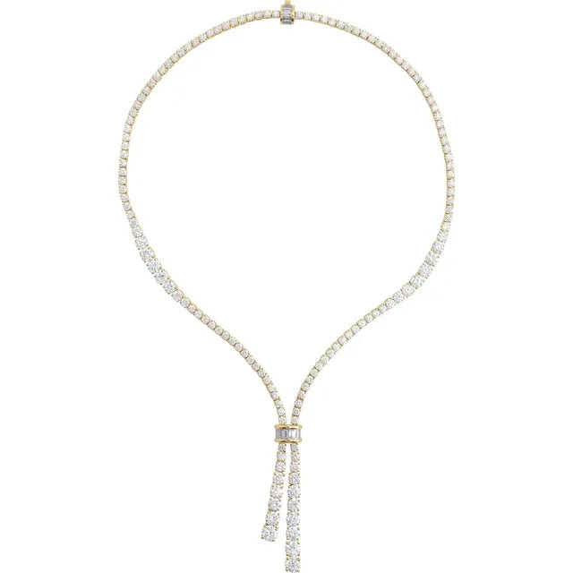 26 1/5 Ct Lab-Grown Diamond Tennis Necklace