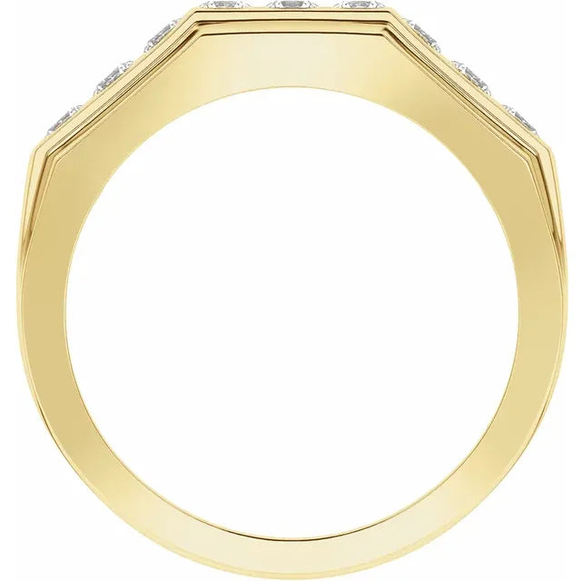 Jean-Luc Men's Lab-Grown Diamond Band