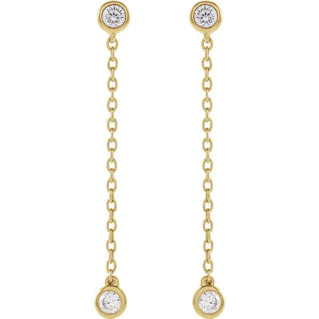 Lab-Grown Diamond Chain Earrings