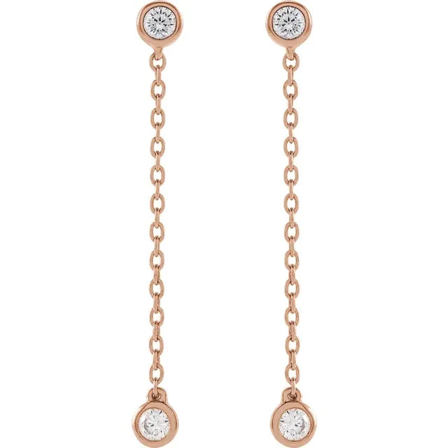 Lab-Grown Diamond Chain Earrings