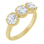 1 1/2 Carat 3 Stone Lab-Grown Diamond Anniversary Ring