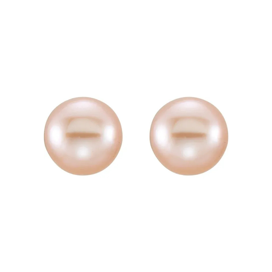 14K Yellow Cultured Freshwater Pearl Earrings