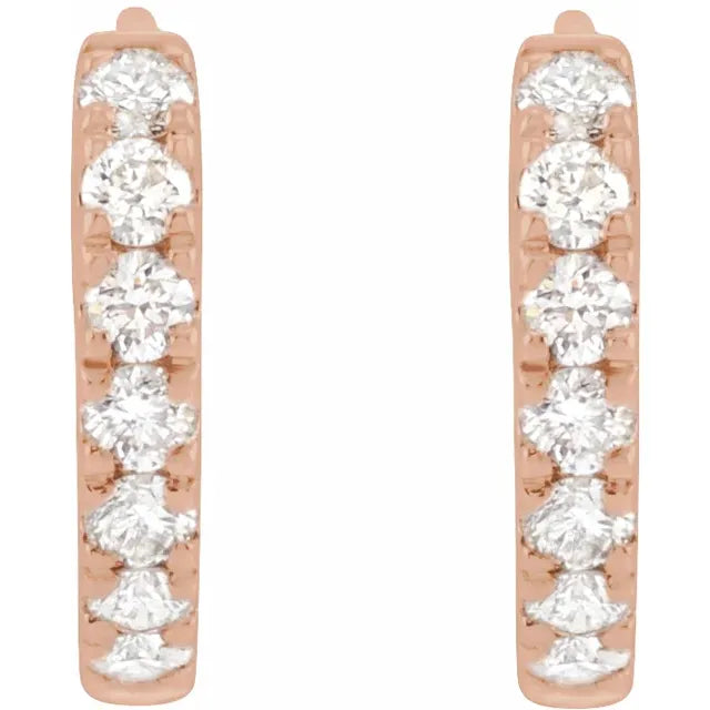 Lab-Grown Diamond Hoop Earrings