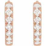 Lab-Grown Diamond Hoop Earrings