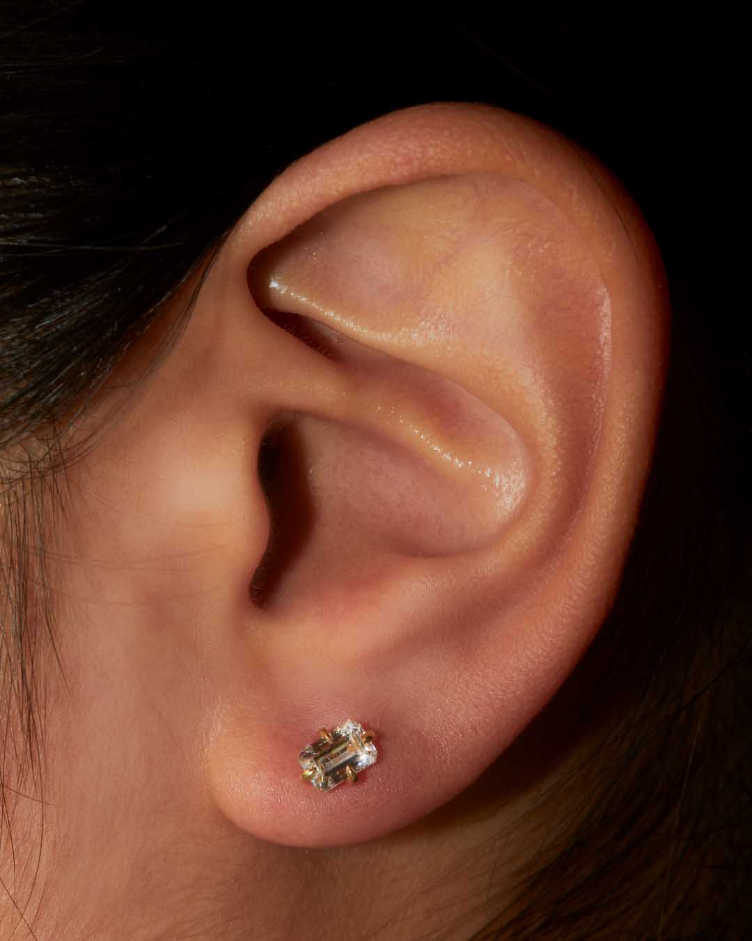 Diamond Emerald Studs