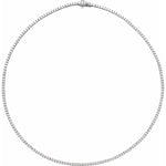 5 7/8 Ct Lab-Grown Diamond Tennis Necklace