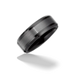Antoine Men's Ceramic & Tungsten Ring