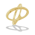 14K Gold Criss-Cross Ring