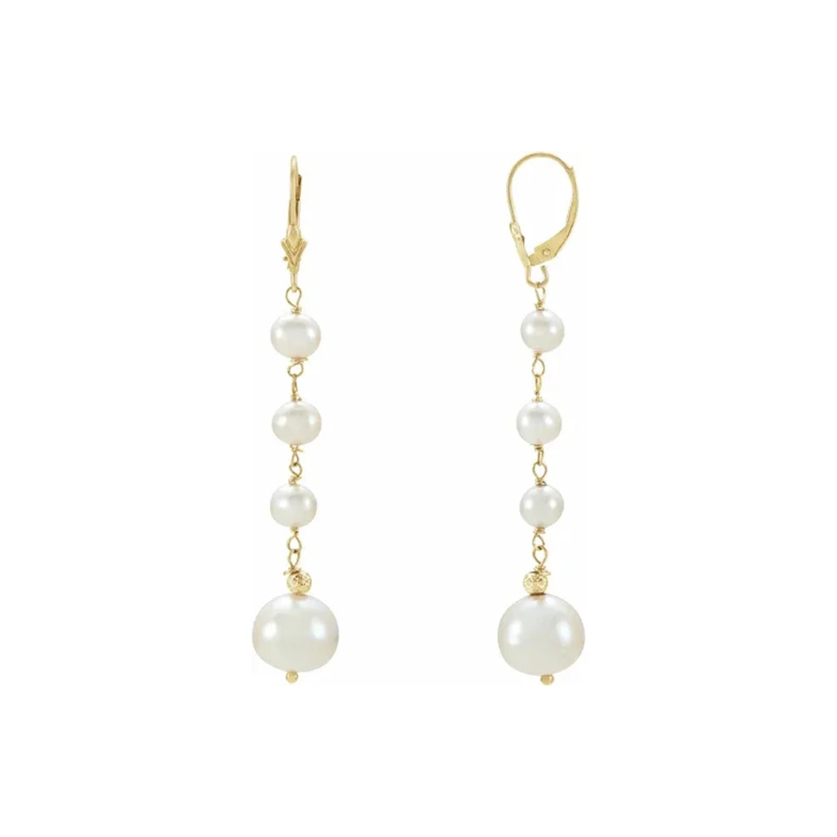 Cultured Freshwater Pearl Dangle Earrings