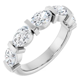 2CT Lab Grown East-to-West Diamond Anniversary Band
