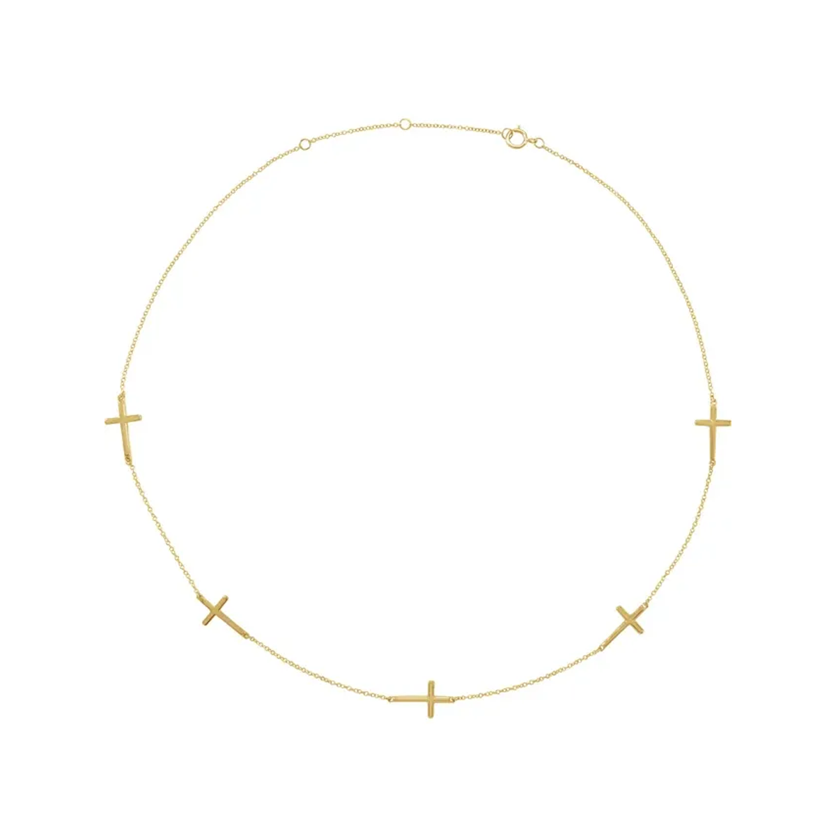 5-Station Cross Adjustable Necklace