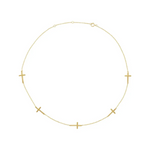 5-Station Cross Adjustable Necklace