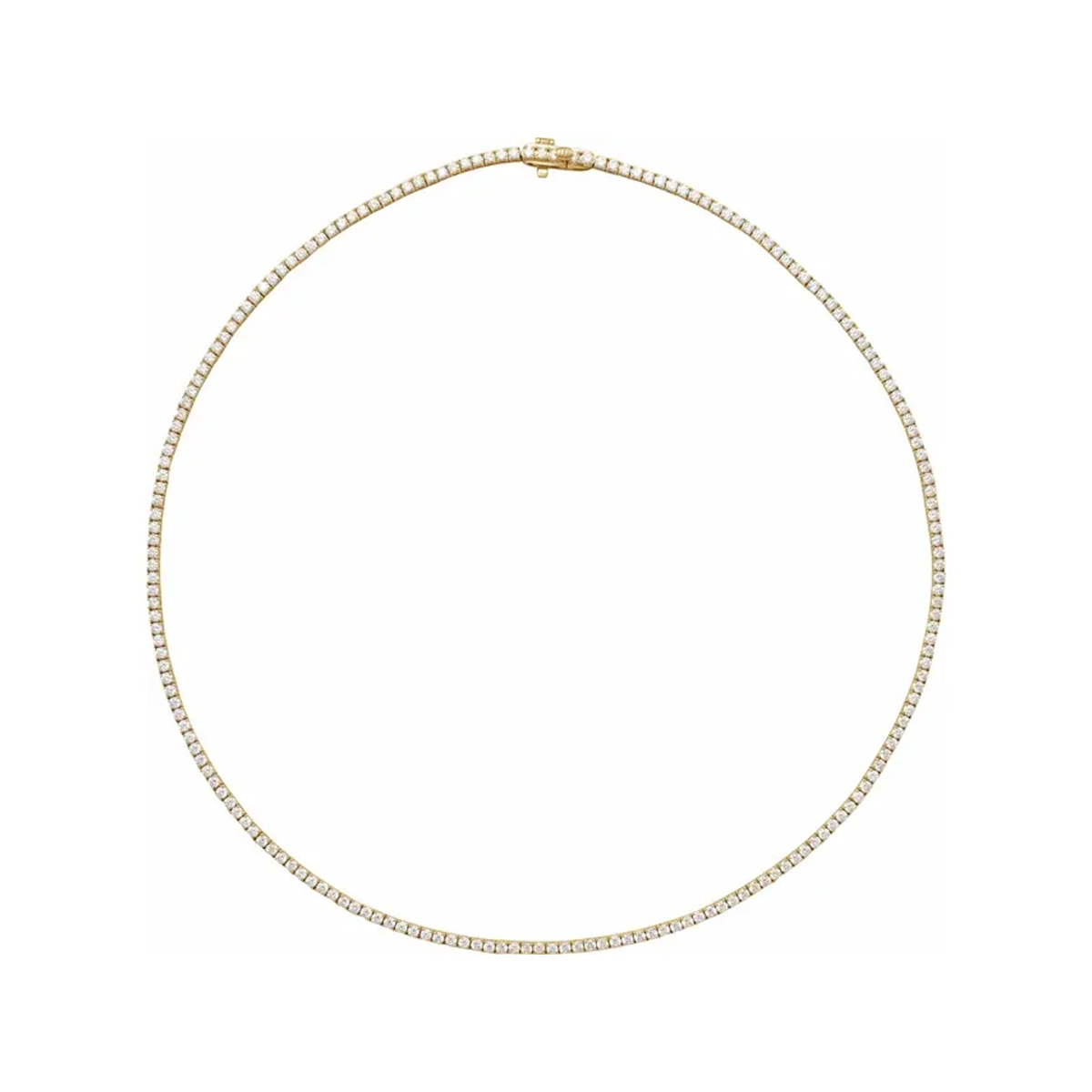 5 7/8 Ct Lab-Grown Diamond Tennis Necklace