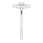 Natural Diamond Halo-Style Clover Ring