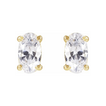 Oval Solitaire Lab-Grown Diamond Stud Earrings