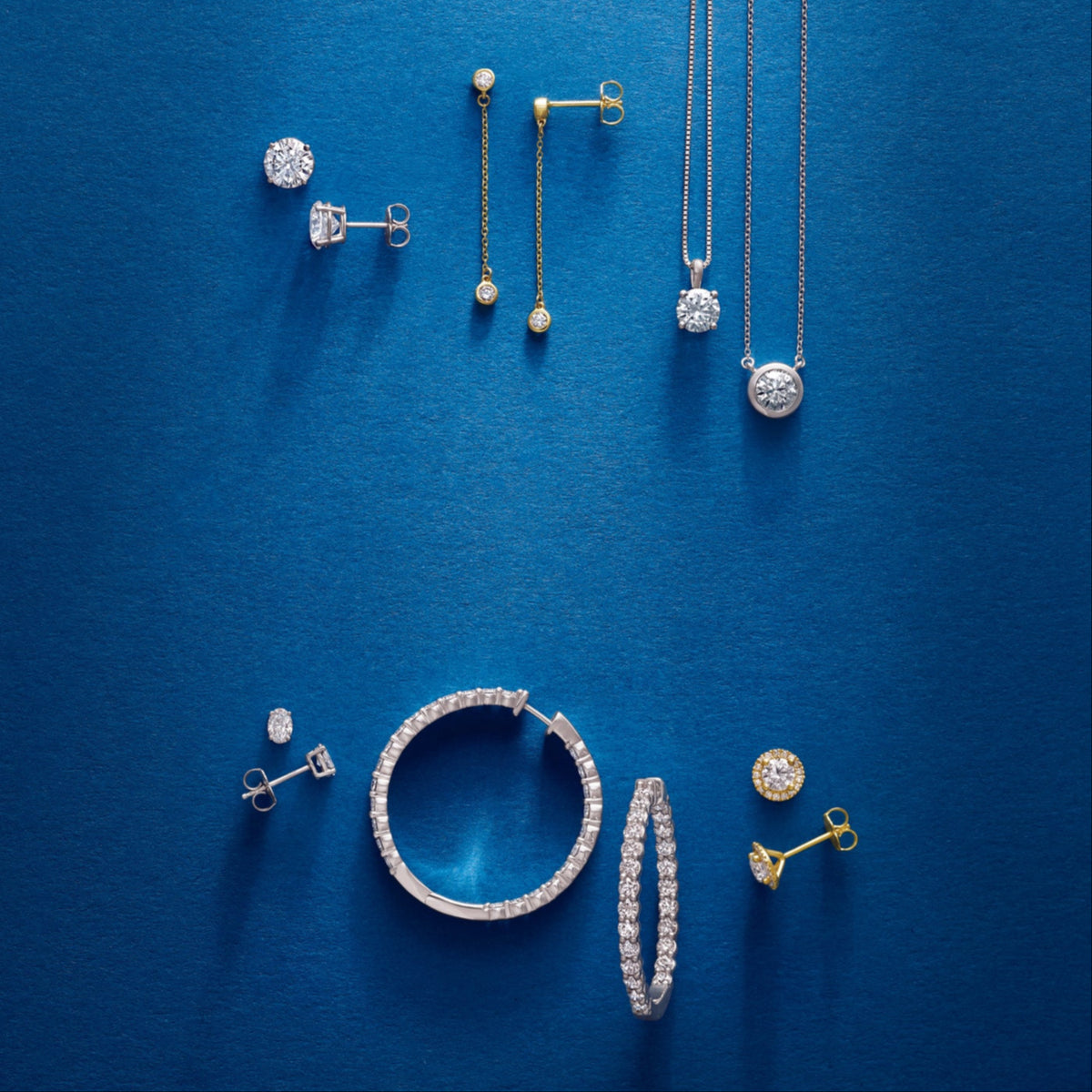 Oval Solitaire Lab-Grown Diamond Stud Earrings