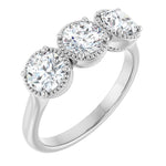 1 1/2 Carat 3 Stone Lab-Grown Diamond Anniversary Ring