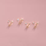 Princess Cut Solitaire Lab-Grown Diamond Earrings