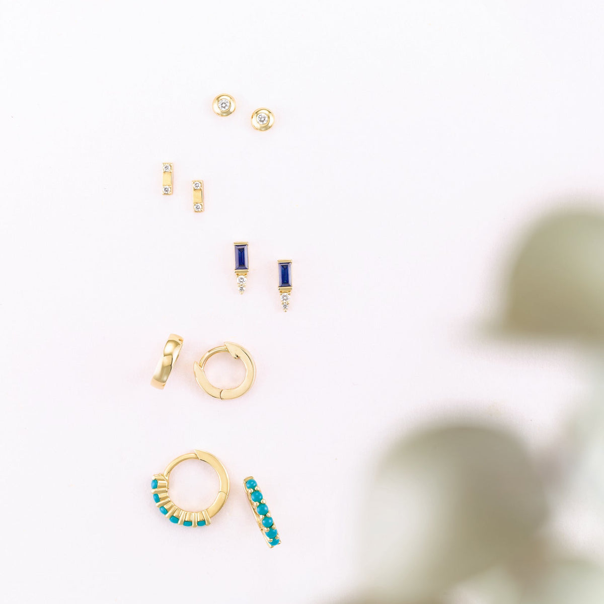 Round Bezel-Set Lab-Grown Diamond Solitaire Earrings