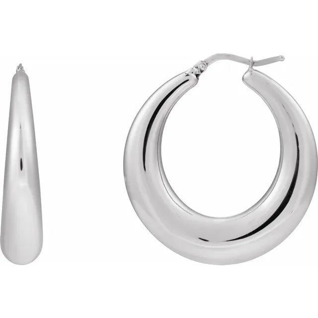 Electroform Hoop Earrings