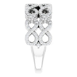 Diamond Infinity Inspired Ring