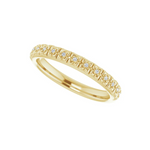 Floral Inspired Natural Diamond Stackable Ring