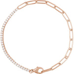 1CT Lab-Grown Diamond Line Bracelet