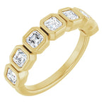 Asscher Cut Lab-Grown Diamond Anniversary Band